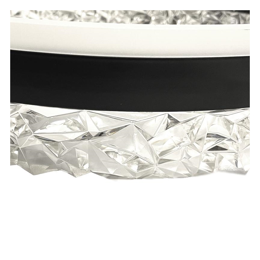 LED Димируем полилей за повърхностен монтаж LED/86W/230V 3000-6500K черен + дистанционно управление