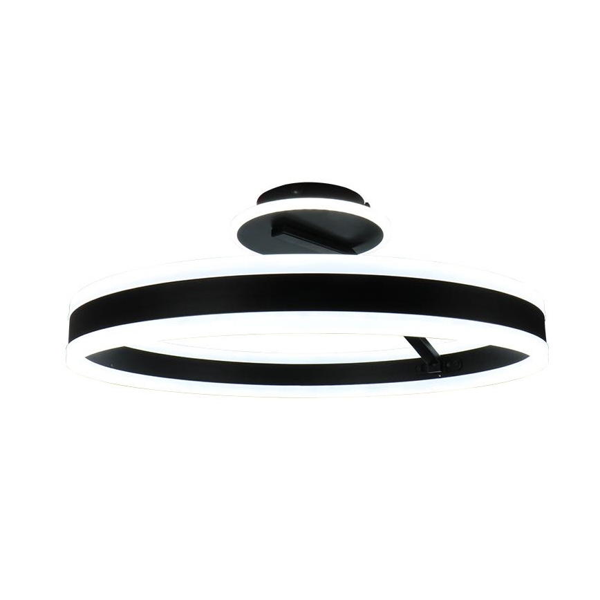 LED Димируем полилей за повърхностен монтаж LED/86W/230V 3000-6500K черен + дистанционно управление