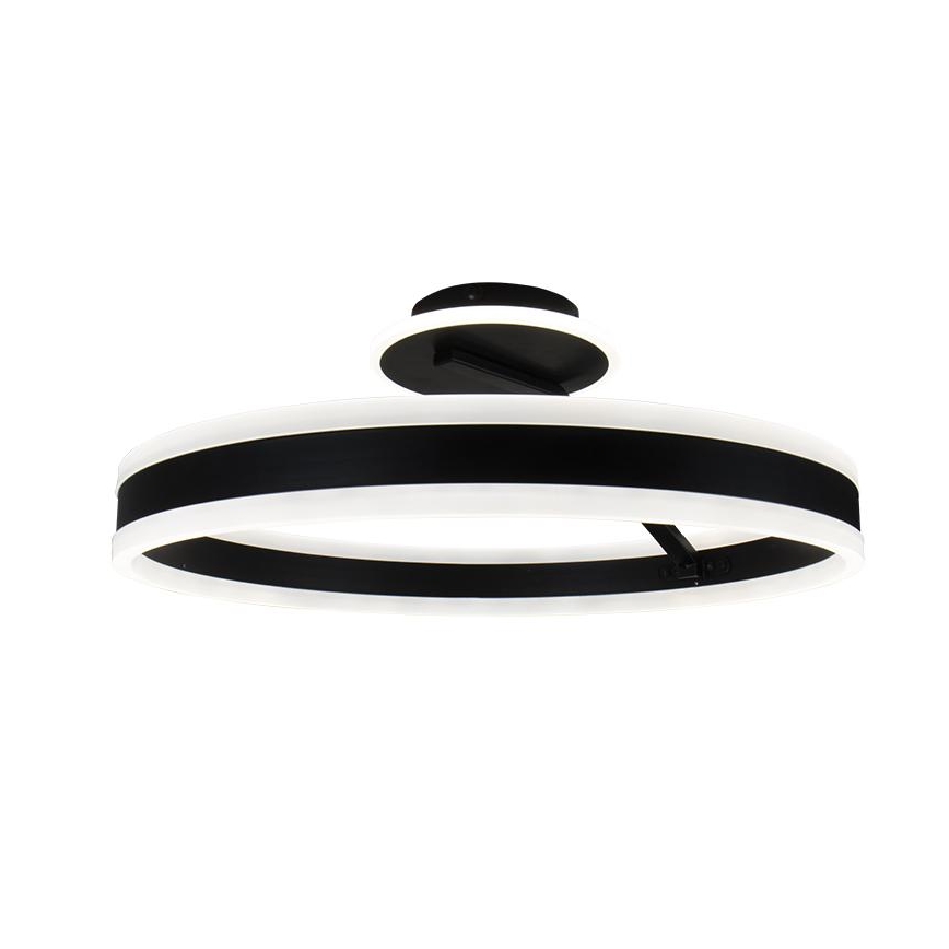 LED Димируем полилей за повърхностен монтаж LED/86W/230V 3000-6500K черен + дистанционно управление