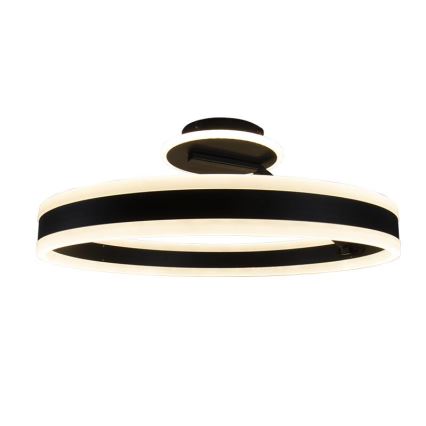 LED Димируем полилей за повърхностен монтаж LED/86W/230V 3000-6500K черен + дистанционно управление