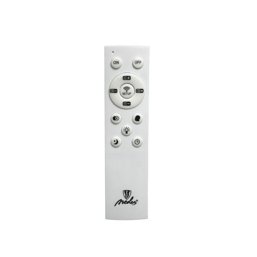 LED Димируем полилей за повърхностен монтаж LED/86W/230V 3000-6500K златист + дистанционно управление