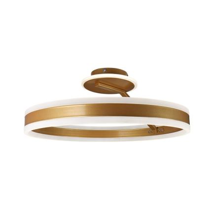 LED Димируем полилей за повърхностен монтаж LED/86W/230V 3000-6500K златист + дистанционно управление