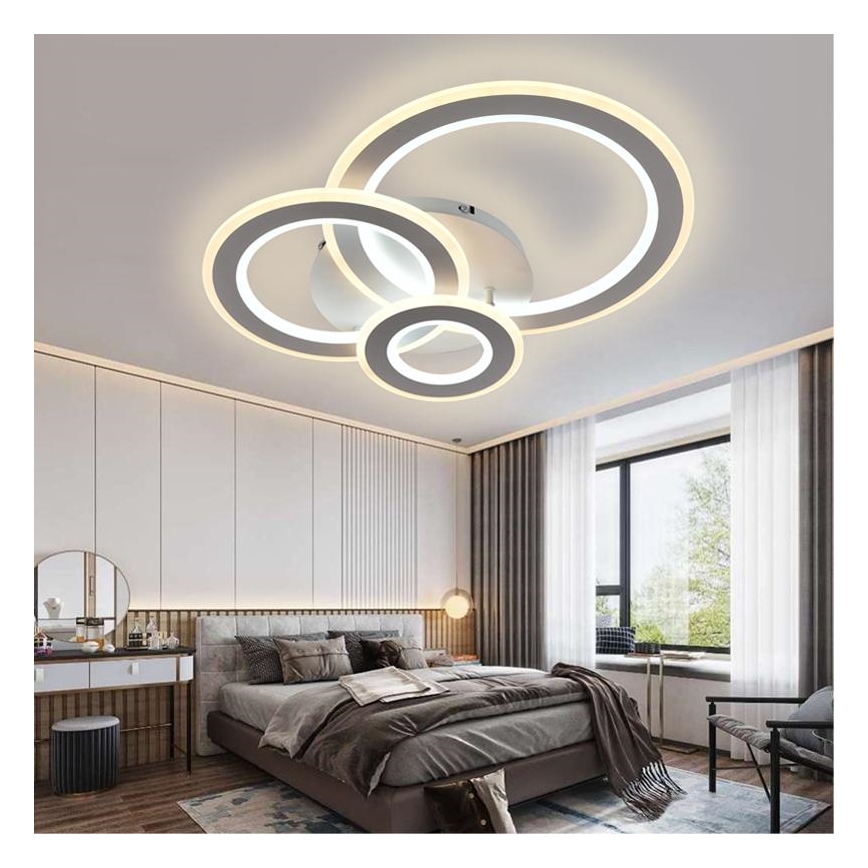 LED Димируем полилей за повърхностен монтаж LED/90W/230V 3000-6500K + дистанционно управление