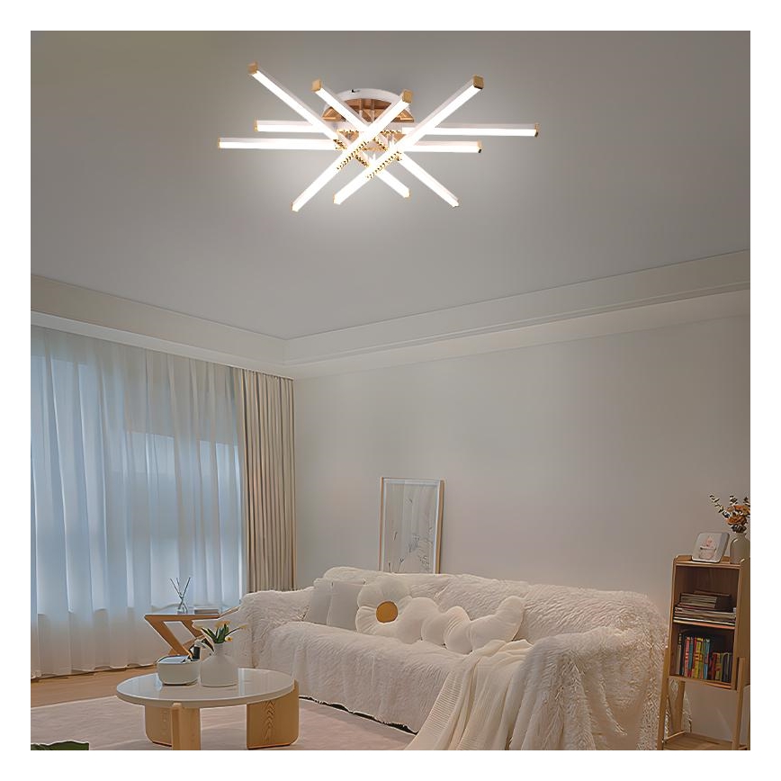 LED Димируем полилей за повърхностен монтаж LED/90W/230V 3000-6500K + дистанционно управление