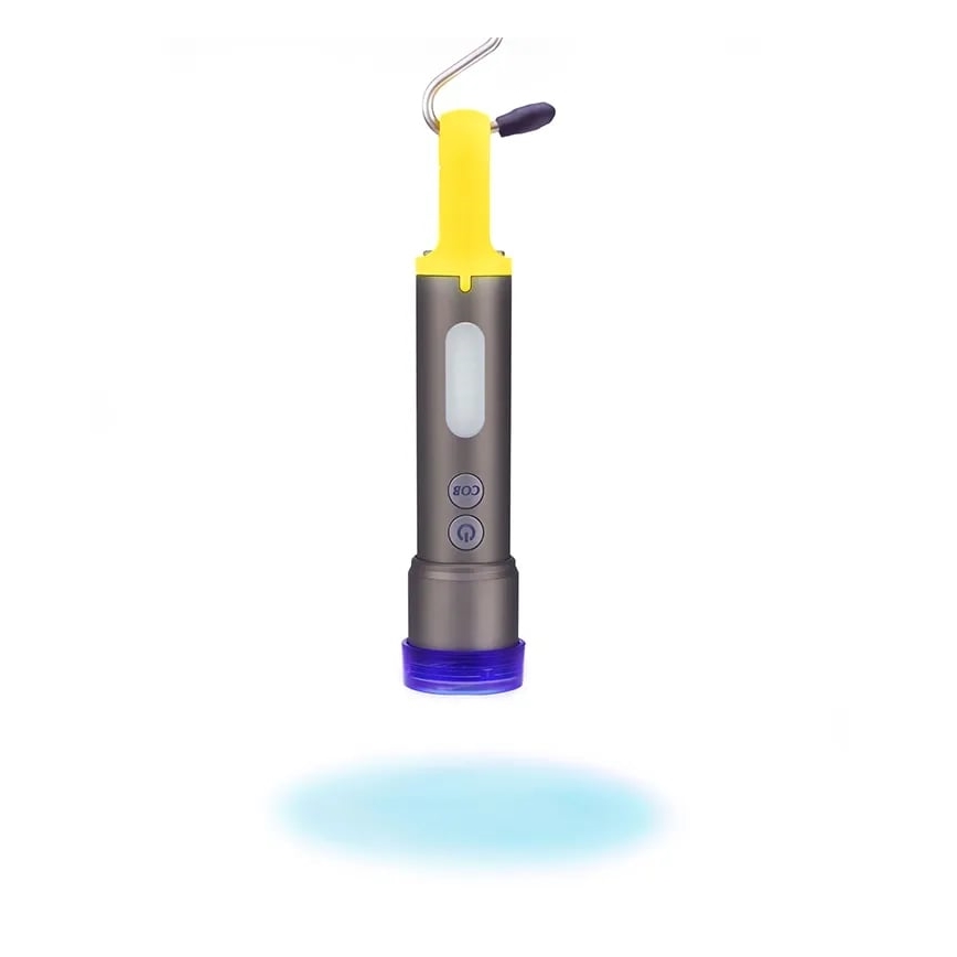 LED Димируем rechargeable flashlight LED/10W/5V IPX4 1200 mAh 650 lm