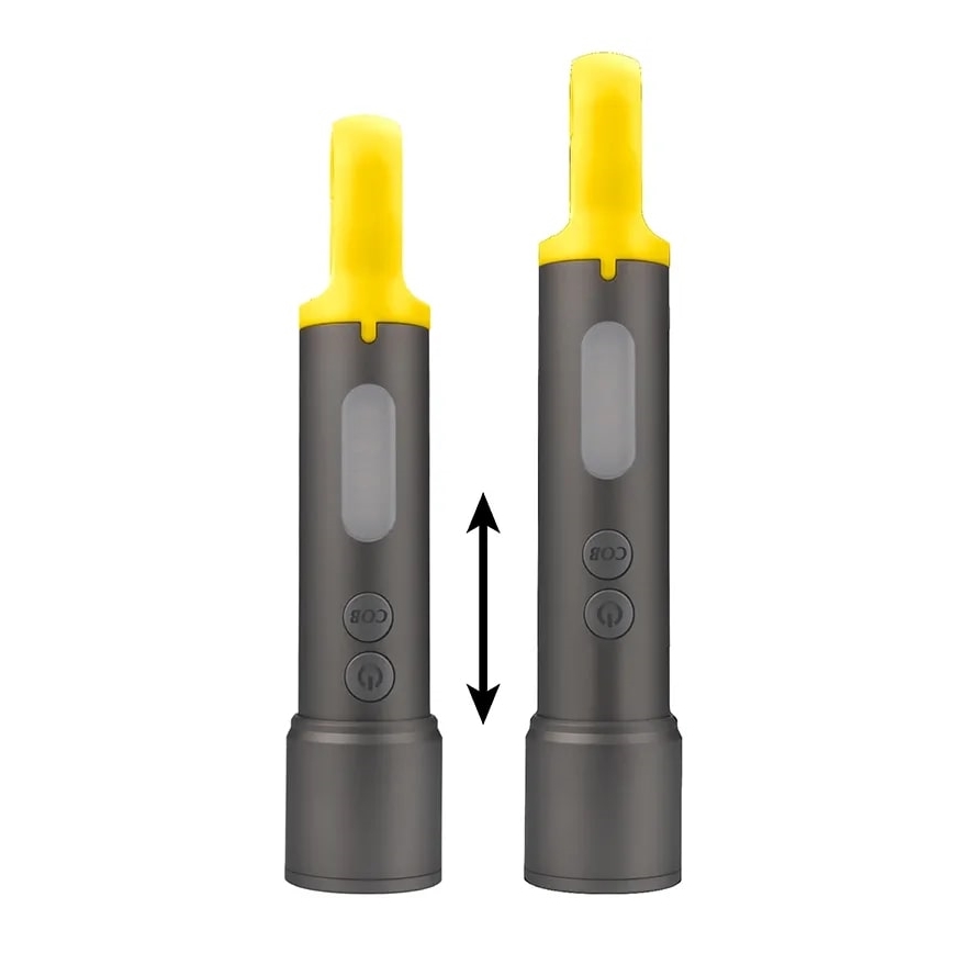 LED Димируем rechargeable flashlight LED/10W/5V IPX4 1200 mAh 650 lm