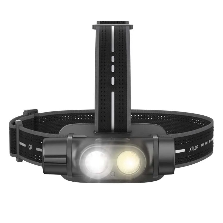 LED Димируем rechargeable headlamp GP XPLOR PHR19 LED/1x18650/5V IPX8