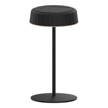 LED Димируем соларен акумулаторен настолна лампа VIVIEN LED/3W/5V 2700K 1600 mAh IP54 черен