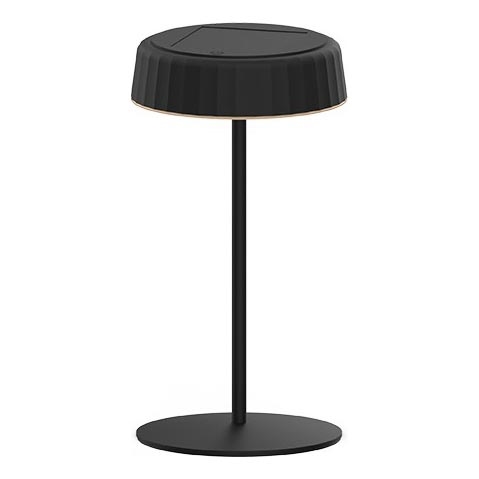 LED Димируем соларен акумулаторен настолна лампа VIVIEN LED/3W/5V 2700K 1600 mAh IP54 черен