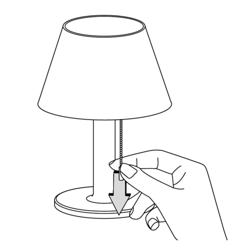 LED Димируем соларен лампа VIOLA LED/3,7V IP44