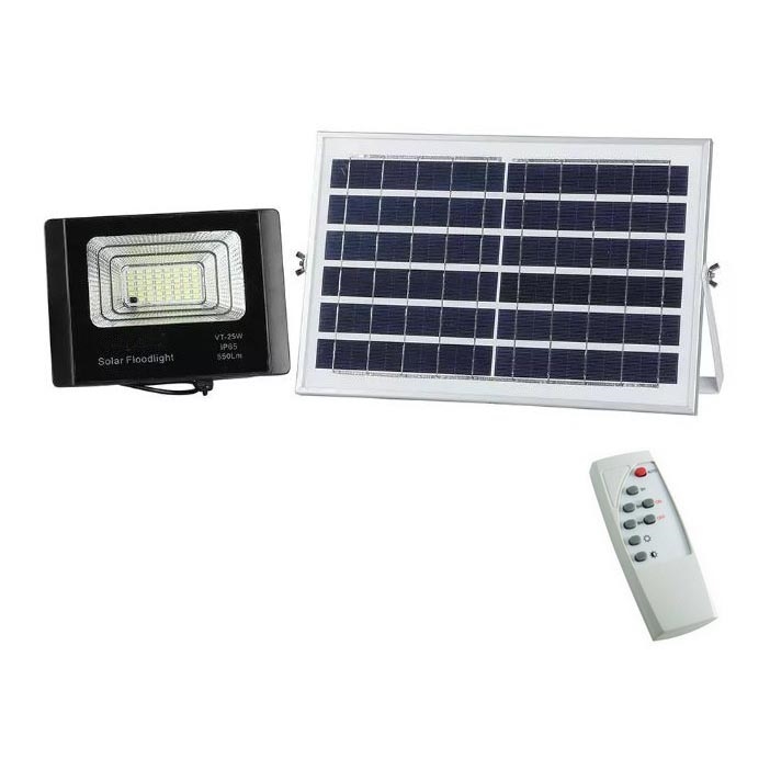 LED Димируем соларен прожектор LED/12W/3,2V 6000K IP65 5000 mAh + дистанционно управление