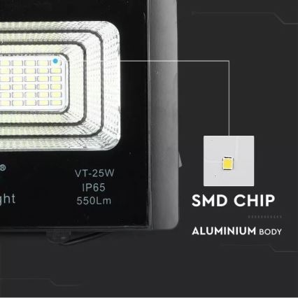 LED Димируем соларен прожектор LED/12W/3,2V 6000K IP65 5000 mAh + дистанционно управление