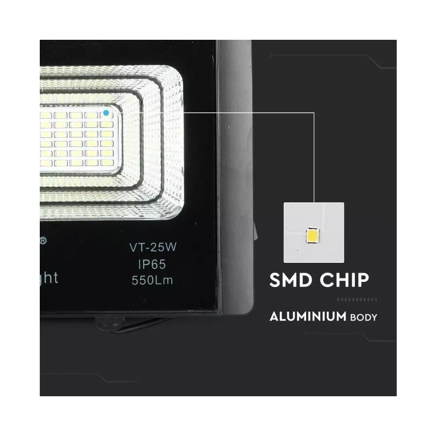 LED Димируем соларен прожектор LED/12W/3,2V 6000K IP65 5000 mAh + дистанционно управление