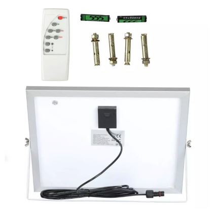 LED Димируем соларен прожектор LED/16W/3,2V 4000K IP65 10000 mAh + дистанционно управление