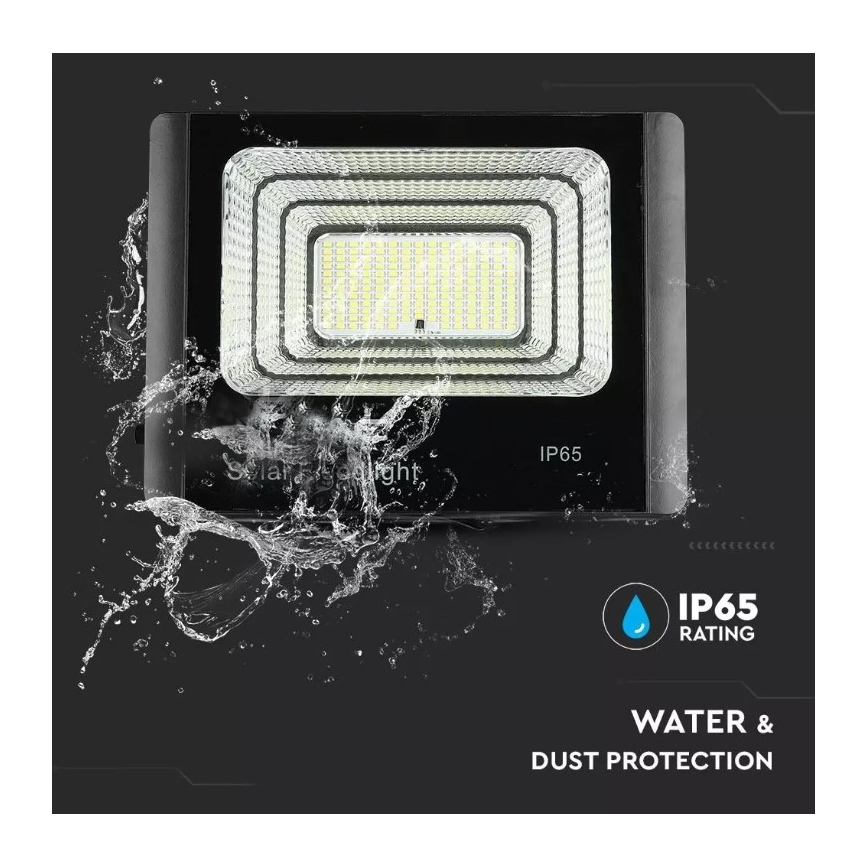 LED Димируем соларен прожектор LED/16W/3,2V 4000K IP65 10000 mAh + дистанционно управление