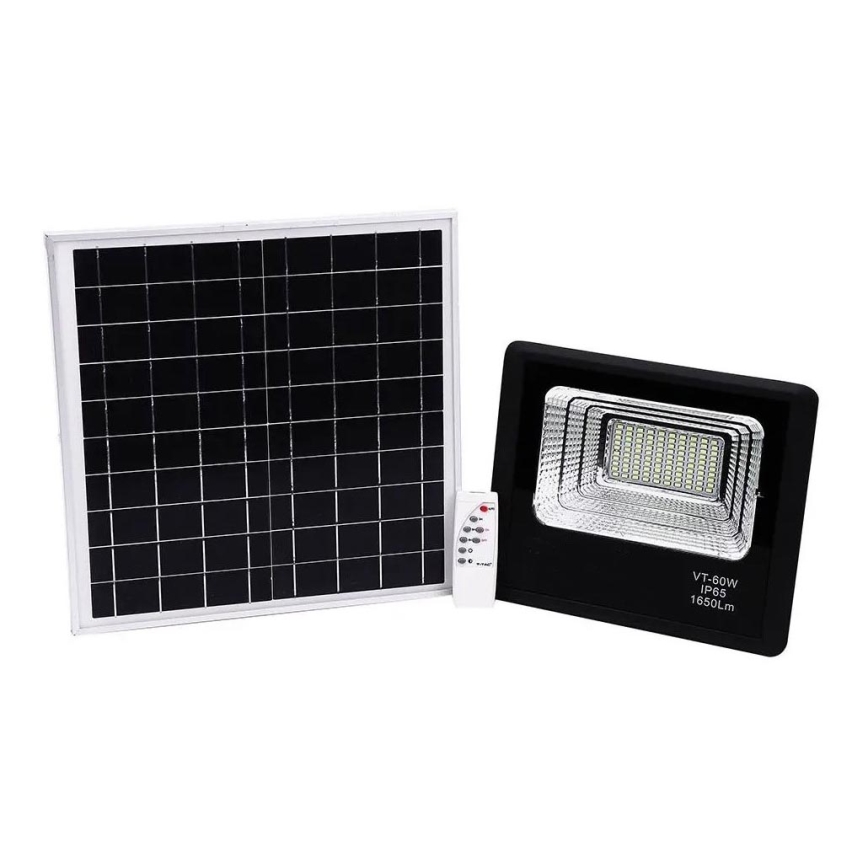 LED Димируем соларен прожектор LED/20W/6,4V 4000K IP65 10000 mAh + дистанционно управление