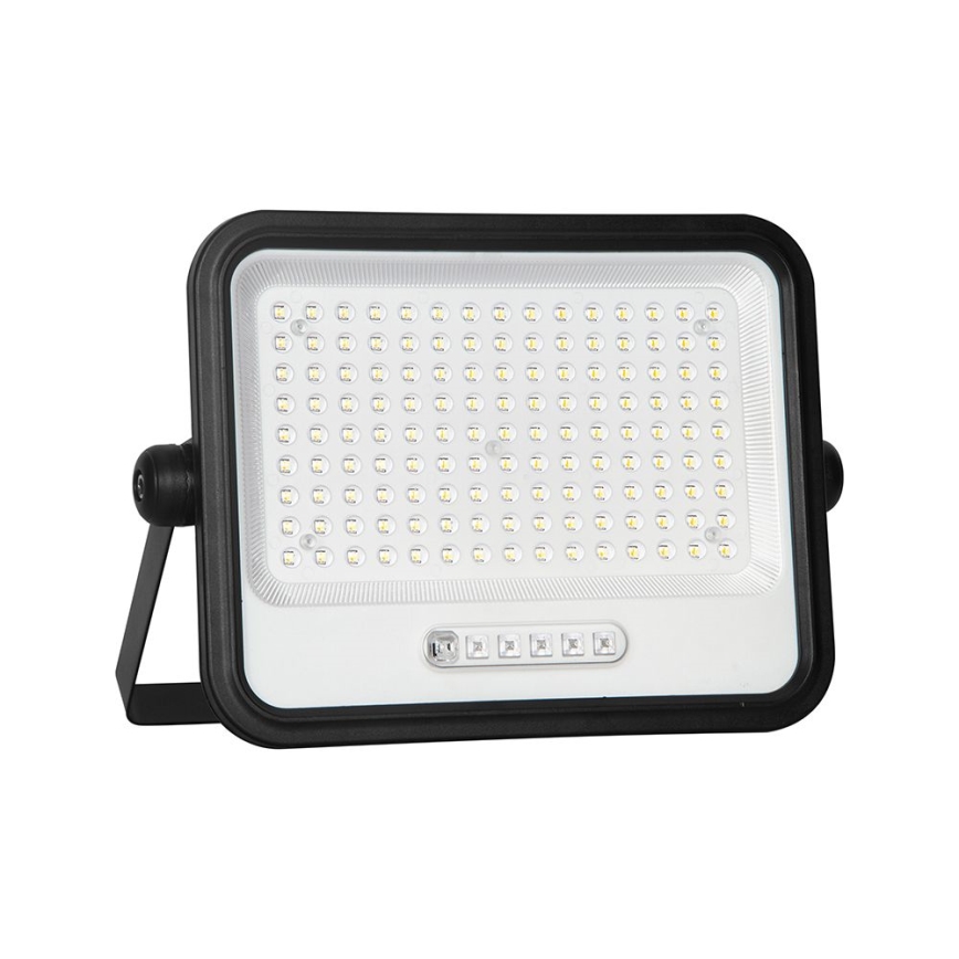 LED соларен прожектор с регулируема яркост LED/300W/3,2V 2000-8000K IP65 15000 mAh черен + дистанционно управление