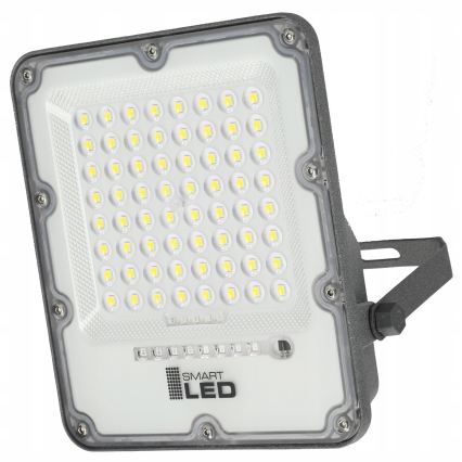 LED соларен прожектор с регулируема яркост LED/50W/3,2V 5000K 6000 mAh IP65 черен + дистанционно управление