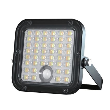 LED Димируем соларен прожектор със сензор LED/10W/3,7V 4000/6000K IP65 + дистанционно управление