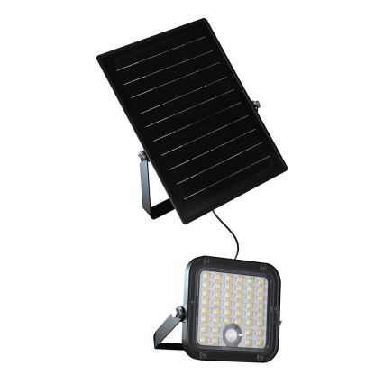 LED Димируем соларен прожектор със сензор LED/10W/3,7V 4000/6000K IP65 + дистанционно управление