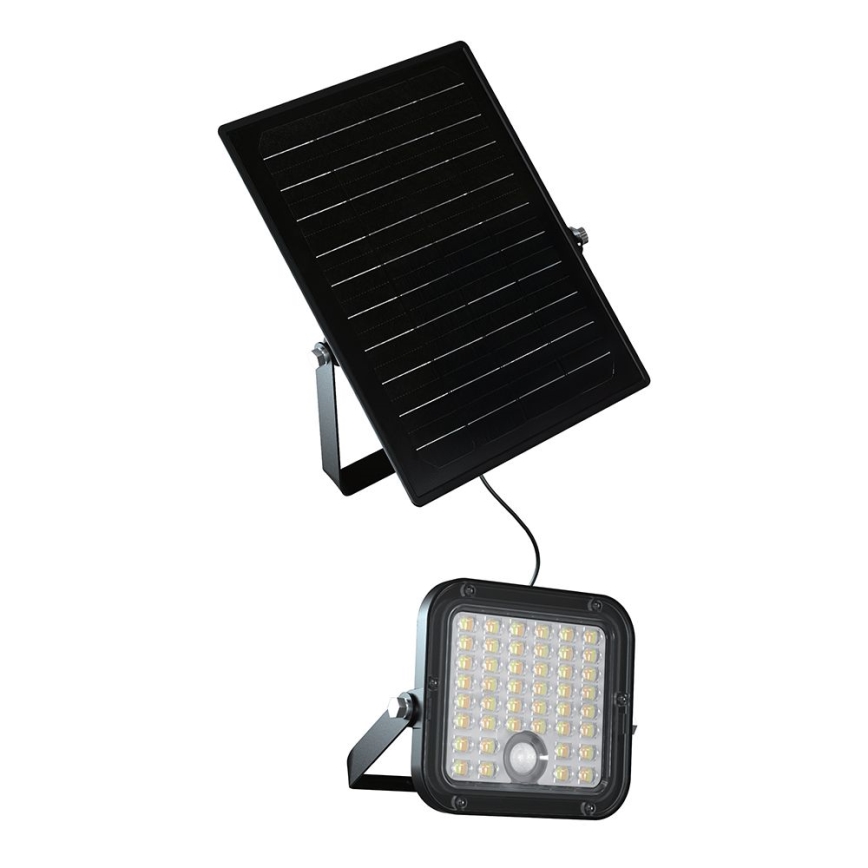 LED Димируем соларен прожектор със сензор LED/10W/3,7V 4000/6000K IP65 + дистанционно управление