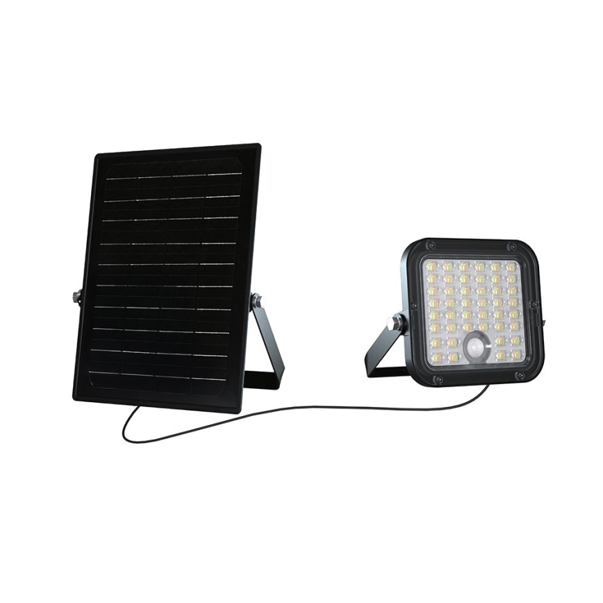 LED Димируем соларен прожектор със сензор LED/10W/3,7V 4000/6000K IP65 + дистанционно управление