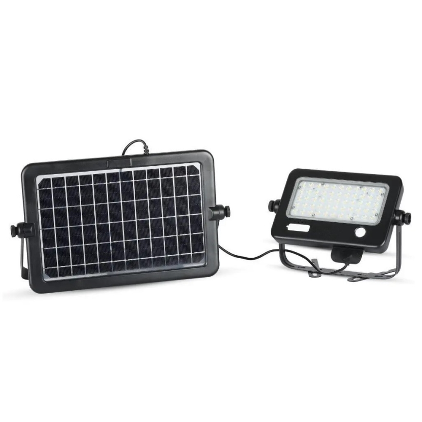 LED Димируем соларен прожектор със сензор LED/10W/3,7V 4000K IP65 + USB порт