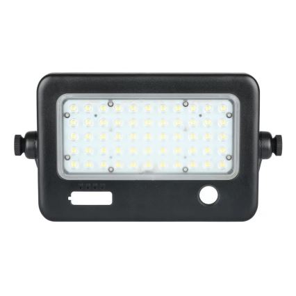 LED Димируем соларен прожектор със сензор LED/10W/3,7V 4000K IP65 + USB порт