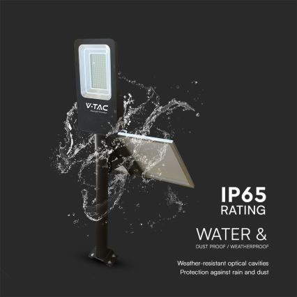 LED Димируем хибрид соларен улица лампа LED/50W/230V 4000K IP65 50000 mAh + дистанционно управление