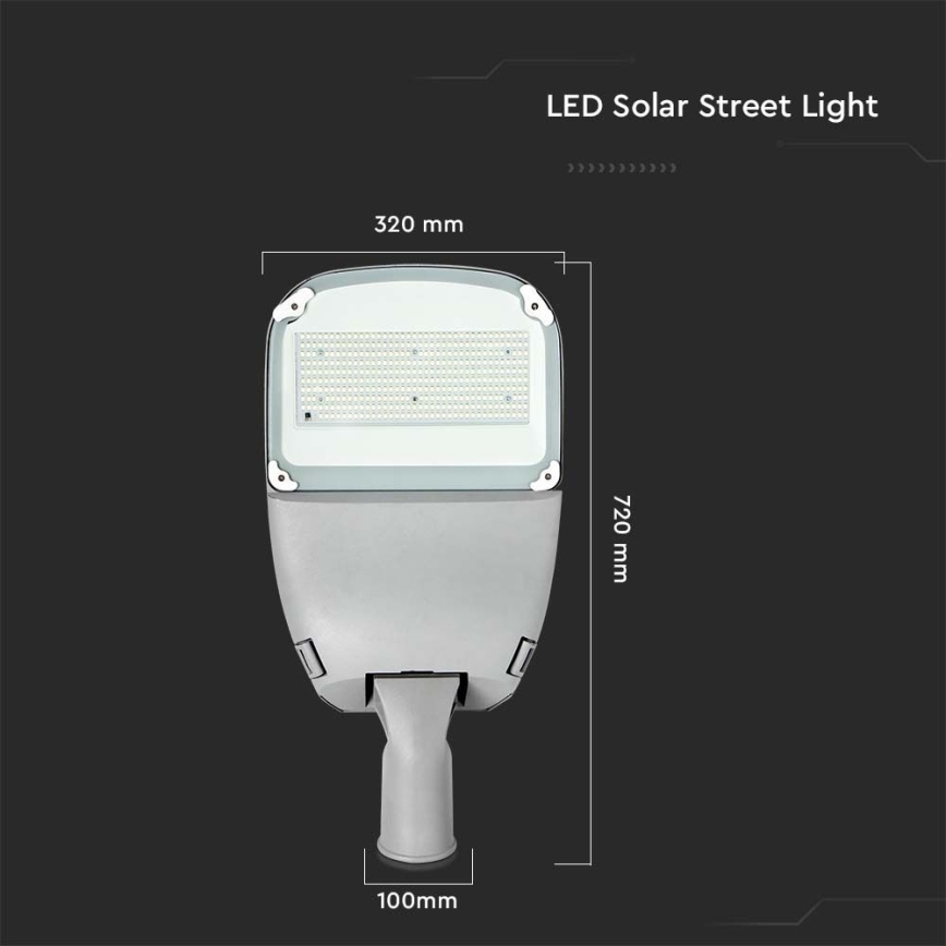 LED Димируем соларен улица лампа SAMSUNG CHIP LED/50W/6,4V 6000K IP65 30000 mAh + дистанционно управление