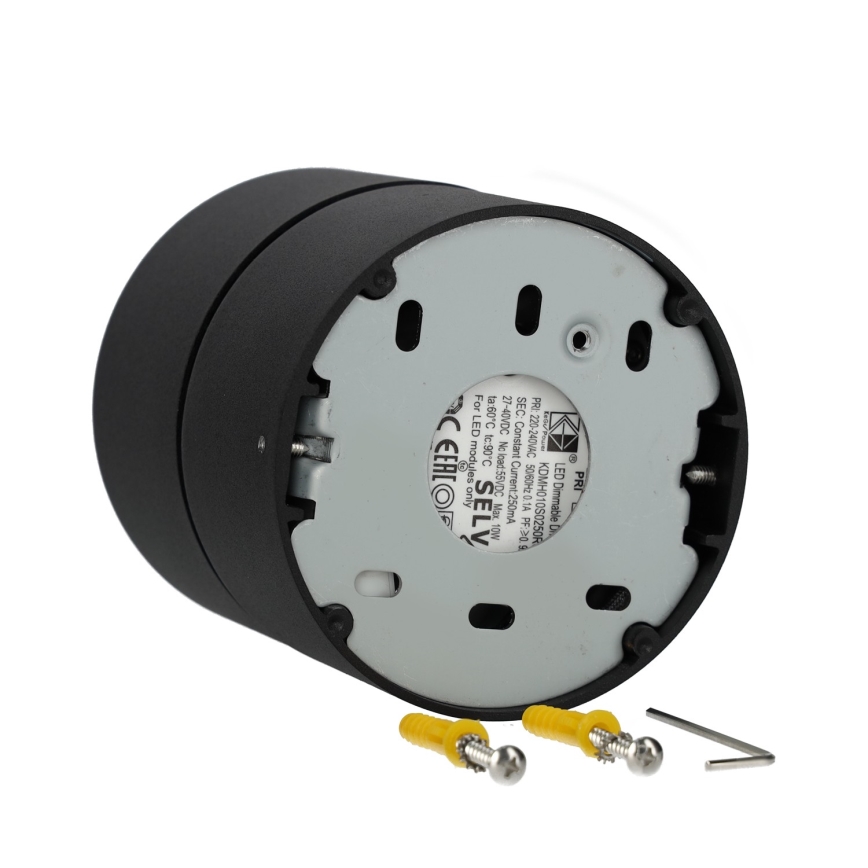 LED Димируем спот LAHTI LED/13,5W/230V 3000K CRI 90 черен
