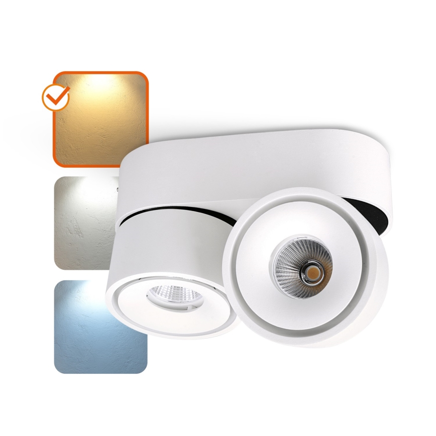 LED Димируем спот LAHTI MINI 2xLED/9W/230V 3000K CRI 90 бял