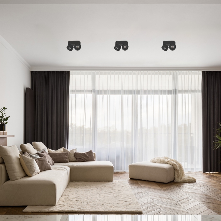LED Димируем спот LAHTI MINI 2xLED/9W/230V 3000K CRI 90 черен