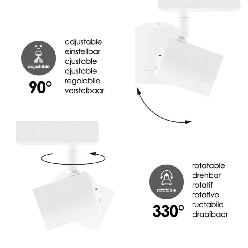 LED Димируем спот MANU 1xGU10/5,8W/230V бял