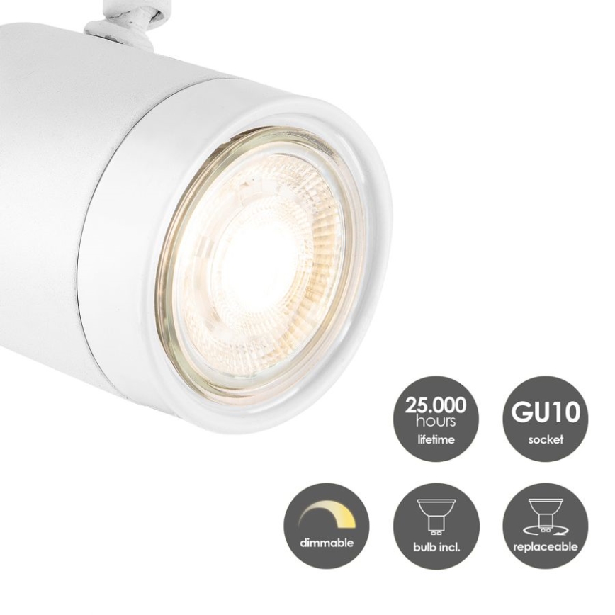 LED Димируем спот MANU 1xGU10/5,8W/230V бял