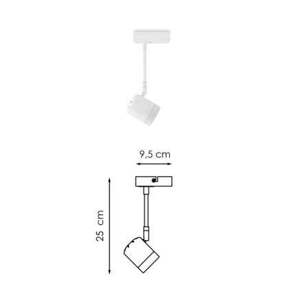 LED Димируем спот MANU 1xGU10/5,8W/230V бял