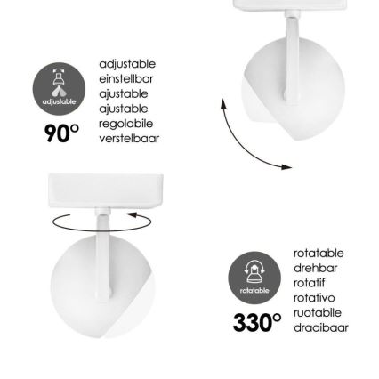 LED Димируем спот NOP 1xGU10/5,8W/230V бял