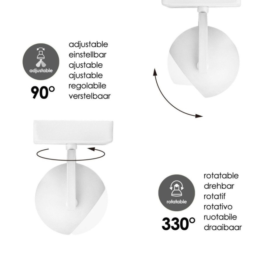 LED Димируем спот NOP 1xGU10/5,8W/230V бял