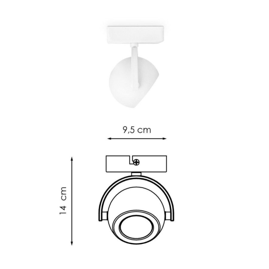 LED Димируем спот NOP 1xGU10/5,8W/230V бял