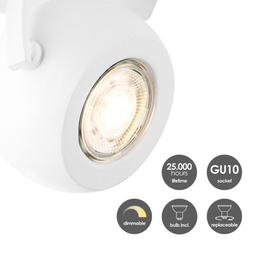 LED Димируем спот NOP 1xGU10/5,8W/230V бял
