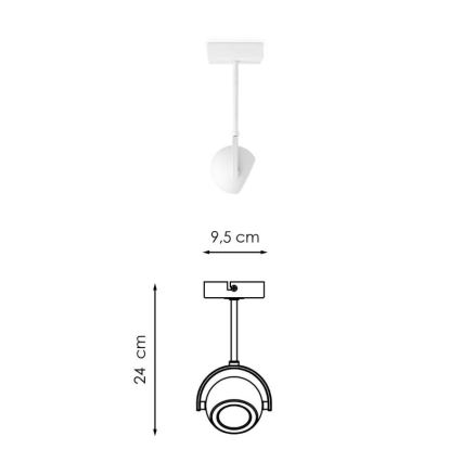 LED Димируем спот NOP 1xGU10/5,8W/230V бял