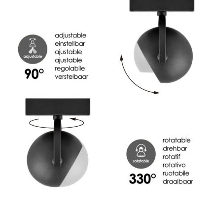 LED Димируем спот NOP 1xGU10/5,8W/230V черен