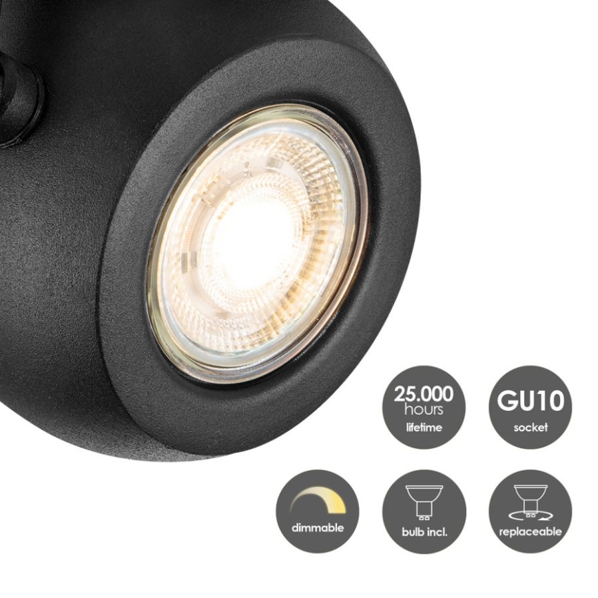 LED Димируем спот NOP 1xGU10/5,8W/230V черен