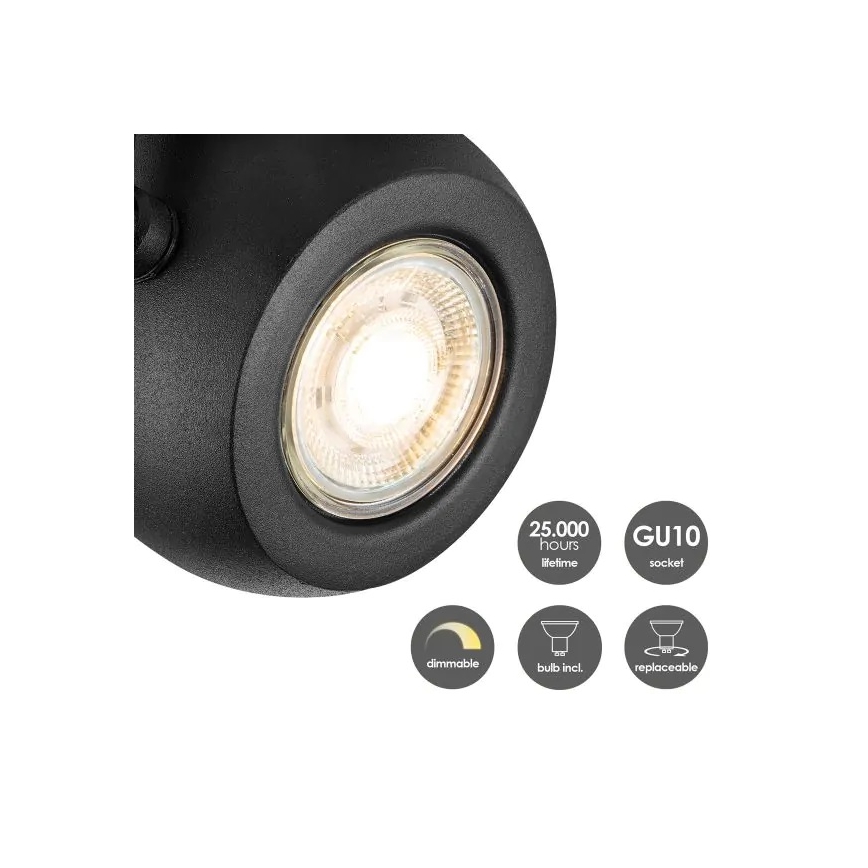 LED Димируем спот NOP 1xGU10/5,8W/230V черен