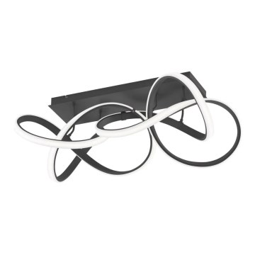 LED димируем таванен плафон INDIGO LED/64W/230V черен