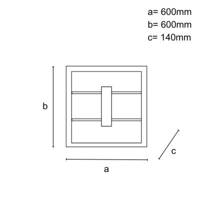 LED димируем таванен полилей LED/55W/230V 3000-6500K + дистанционно управление