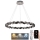 LED Димируем кристален полилей на нишка LED/55W/230V 3000-6500K лъскав хром + дистанционно управление