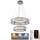 LED Димируем кристален полилей на нишка LED/65W/230V 3000-6500K лъскав хром + дистанционно управление