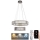 LED Димируем кристален полилей на нишка LED/65W/230V 3000-6500K лъскав хром + дистанционно управление