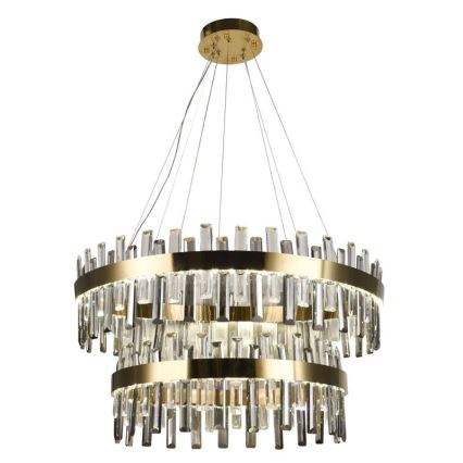 LED Димируем кристален полилей на връв LED/190W/230V 3000-6500K + дистанционно управление